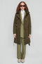 Waterproof Tailored Trenchcoat Satin - Green