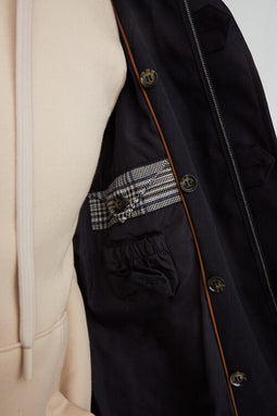 Waterproof Mens Trench - Navy Lightweight