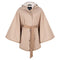 Luxury Poncho Cape - Beige