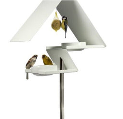 Opossum design vogelvoeder en vogelbad VHT-4 wit