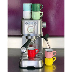 Cabanaz Retro Espressokopje emaille geinspireerd Sunny Yellow