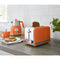 Swan 2-Slot Retro Broodrooster Oranje