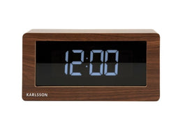Karlsson tafelklok Boxed LED dark wood