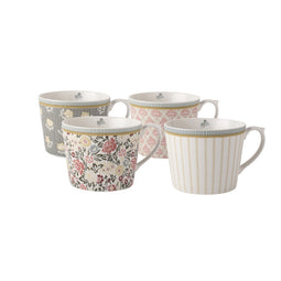 Laura Ashley Gift Set 4 Cups Low Assorted 30 cl.