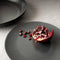Dutch Rose Plate Deep 23 cm Matt Black