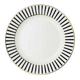 Dutch Rose Plate Flat 26 cm Stripe Gold