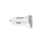 Uniq Car Charger Dual USB Port 2.4A - White