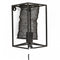Metalen wandlamp - zwart - kooilamp - 25 cm