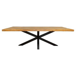 Eetkamertafel Sanne - Mangohout eettafel - Eettafel zwart 300 cm