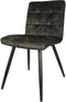 Eetkamerstoel antraciet - eetkamerstoel velvet - L58,5B47H82,5CM
