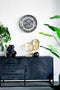 Homestylingshop Industriele Klok Nora Open - radarklok metaal zilver - wandklok modern 54cm