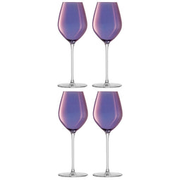 L.S.A. Aurora Champagne Tulip Glass 285 ml Polar Violet x 4