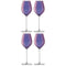L.S.A. Aurora Champagne Tulip Glass 285 ml Polar Violet x 4