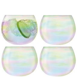 L.S.A. Bubble Balloon Glass 680 ml Pearl x 4