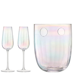 L.S.A. Pearl Champagne Set Mother of Pearl 250 ml/H24,5 cm