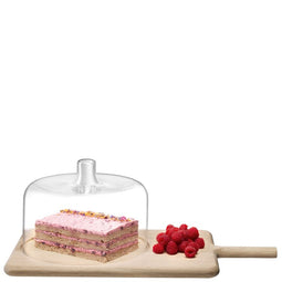 L.S.A. Dine Cheese Dome & Oak Board H18,5 cm L50 cm W27,5 cm *