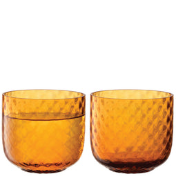 L.S.A. Dapple Tumbler 300ml Sun Amber Set of 2 Pieces