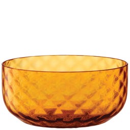 L.S.A. Dapple Bowl 12cm sun amber