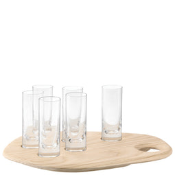 L.S.A. Palette Shot Set Clear & Ash Board W24cm/L29cm Clear