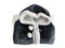 LINNICK Flanel Fleece Deken + Hoodie Croco - zwart - 140x200cm - 130x180cm