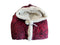 LINNICK Hoodie Flanel Fleece Deken Met Capuchon Snake - bordeaux/zwart 130x180cm