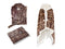 LINNICK Hoodie Flanel Fleece Deken Met Capuchon Leopard - bruin - 130x180cm