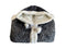 LINNICK Hoodie Flanel Fleece Deken Met Capuchon Snake zwart/antraciet 130x180cm