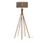 Vloerlamp Java - Bamboe/Zwart - Ø50x146cm