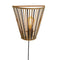 Wandlamp Merapi - Bamboe/Zwart - 30x15x30cm