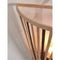 Wandlamp Merapi - Bamboe/Zwart - 30x15x30cm