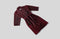 LINNICK Flanel Fleece Badjas Snake - bordeaux/zwart