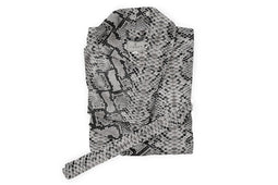 LINNICK Flanel Fleece Badjas Snake - naturel