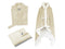 LINNICK Flanel Fleece Badjas Croco - ivoor