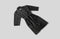 LINNICK Flanel Fleece Badjas Snake - zwart/antraciet