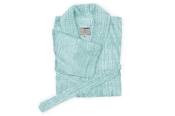 LINNICK Flanel Fleece Badjas Croco - mint groen