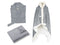 LINNICK Flanel Fleece Badjas Croco - zilver
