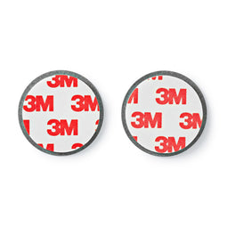 Detector Mount - Diameter: 39.4 mm - Magnetic - Adhesive Tape - Silver