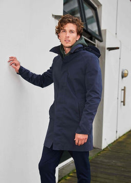 Waterproof Men's Trenchcoat - Navy Uni