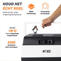 KOEL Boks 30 - Koelbox Elektrisch 12V en 230V - Koel tot 20 graden onder omgevingstemperatuur - 30 Liter