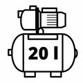 Einhell GC-WW 1045 N - Hydrofoorpomp - 1050 W - 4500 l/u - 20 L tank - 48 m opvoerhoogte