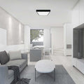 V-Tac VT-8618 LED Plafondlamp - 18W - Zwart - 4000K - Vierkant - Geschikt voor badkamer