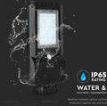 V-TAC VT-ST15 Zwarte straatlantaarns op zonne-energie - IP65 - 15W - 1600 Lumen - 4000K