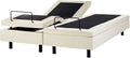 Verstelbaar bed zonder hoofdbord Stof DUKE II 160 x 200 cm Beige