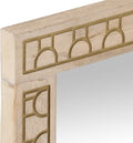 vidaXL - Badkamerspiegel - 50x70x2,5 - cm - massief - mangohout - en - glas