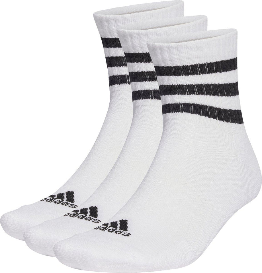 adidas Sportswear 3-Stripes - Korte Sokken - Laag model - Wit (3 paar)
