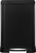 EKO Neo-Cube - Pedaalemmer 28+18L - RVS zwart - Soft-close - Vingerafdrukbestendig