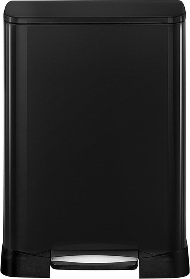 EKO Neo-Cube - Pedaalemmer 28+18L - RVS zwart - Soft-close - Vingerafdrukbestendig