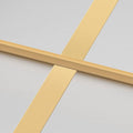 vidaXL - Binnendeur - smal - 93x201,5 - cm - gehard - glas - en - aluminium - goudkleur