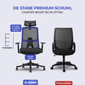 Stane Premium - Ergonomische Bureaustoel - Volledig verstelbaar - Zwart