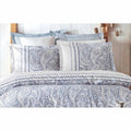 Dekbedovertrek set Blauw - 3 Onderdelen - 100% Katoen - Bed 200 x 240 cm (3 stuks)